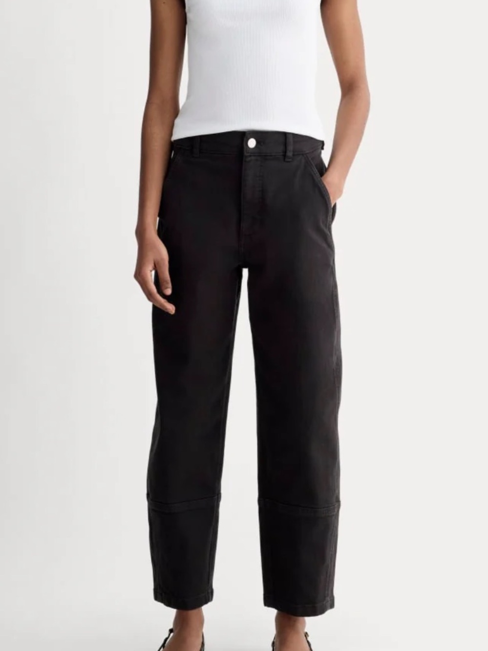 Everlane The Utility Barrel Pants Black Size 2